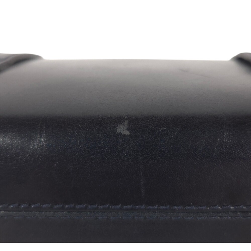 Vintage Salvatore Ferragamo Horseshoe Chain Flap Bag OS Women Black Leather Rare - Picture 11 of 11